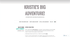 Desktop Screenshot of kristiesbigadventure.com